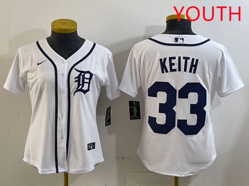 Youth Detroit Tigers #33 Keith White Game 2025 Nike MLB Jersey style 1->youth mlb jersey->Youth Jersey